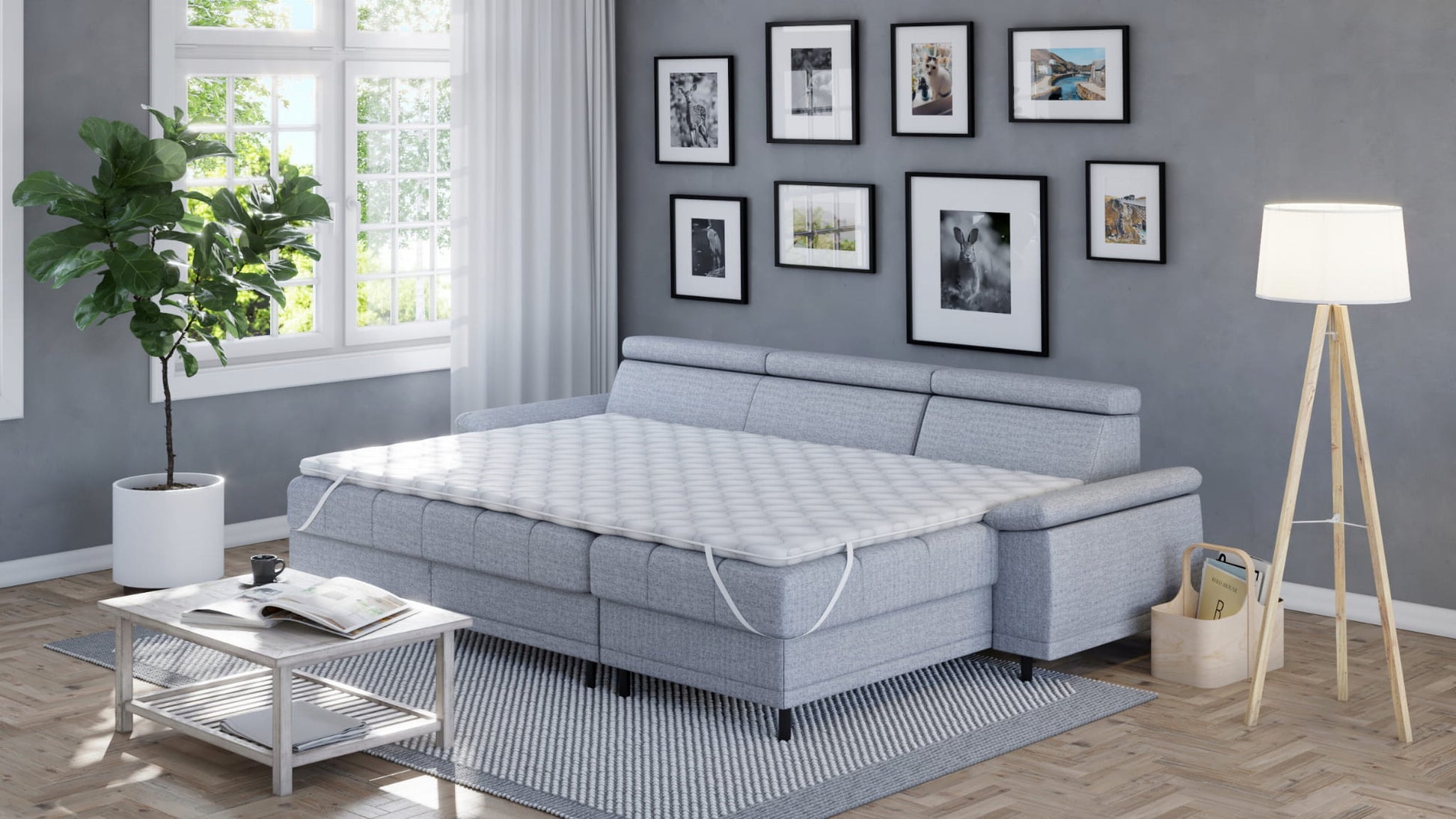 Materac nawierzchniowy 140x200 pianka PUR nakładka