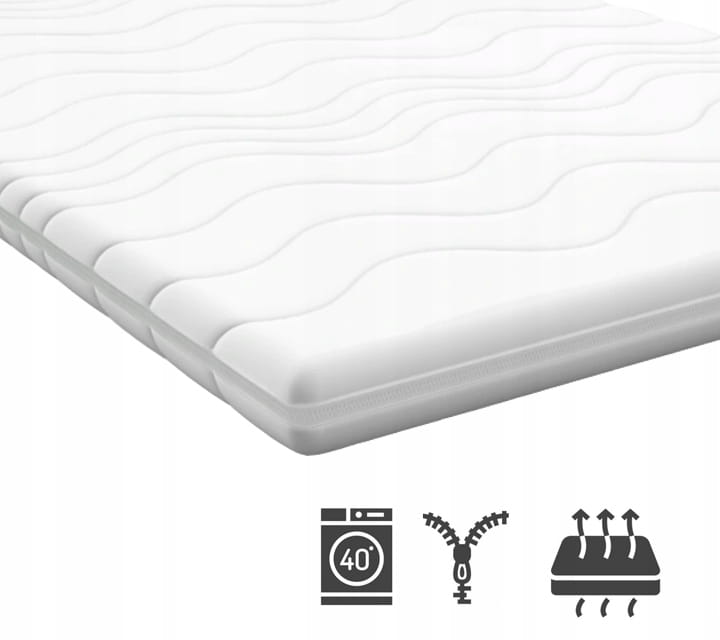 Materac nawierzchniowy 140x200 pianka PUR nakładka