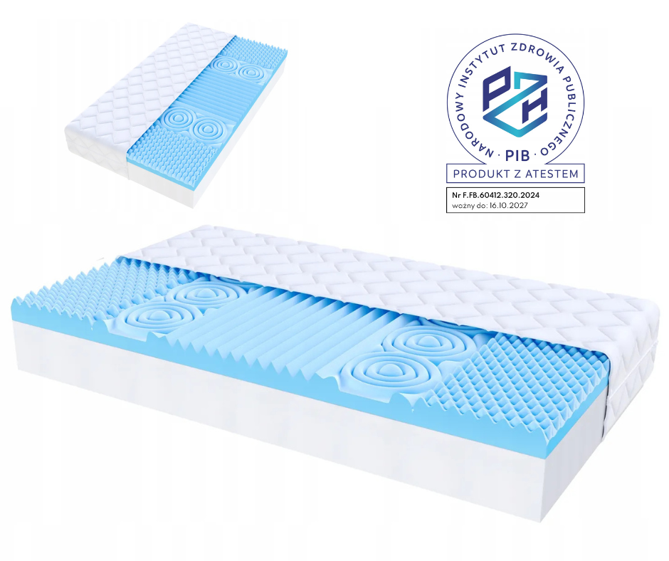 Materac Tabu Senior 160x200 Pianka HR 17cm H4/H5