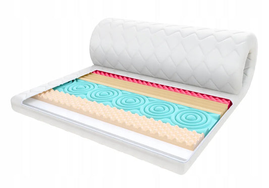 Materac nawierzchniowy 120x200 masujący profilowany 8cm topper