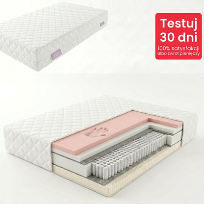 Materac Hybrydowy Multipocket Duo Med H3/H3 Lateks VISCO memory 24 cm